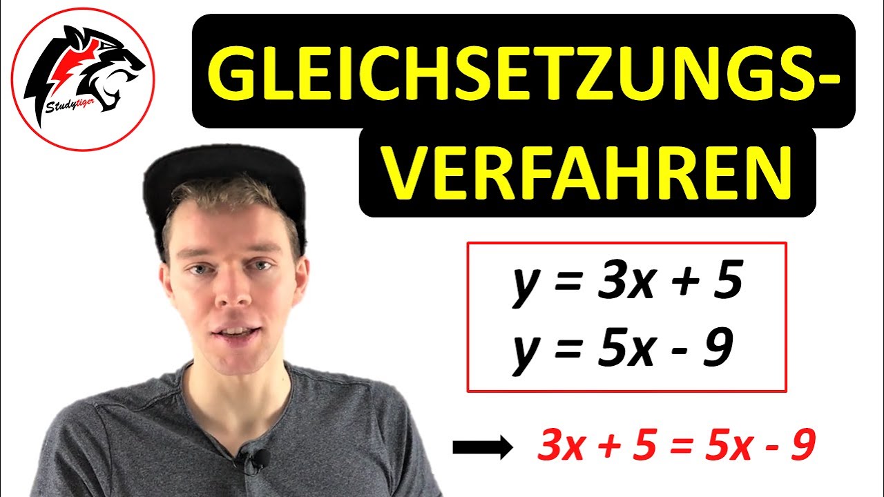 GLEICHSETZUNGSVERFAHREN – Gleichungssystem (LGS) mit 2 Variablen | Mathe Tutorial