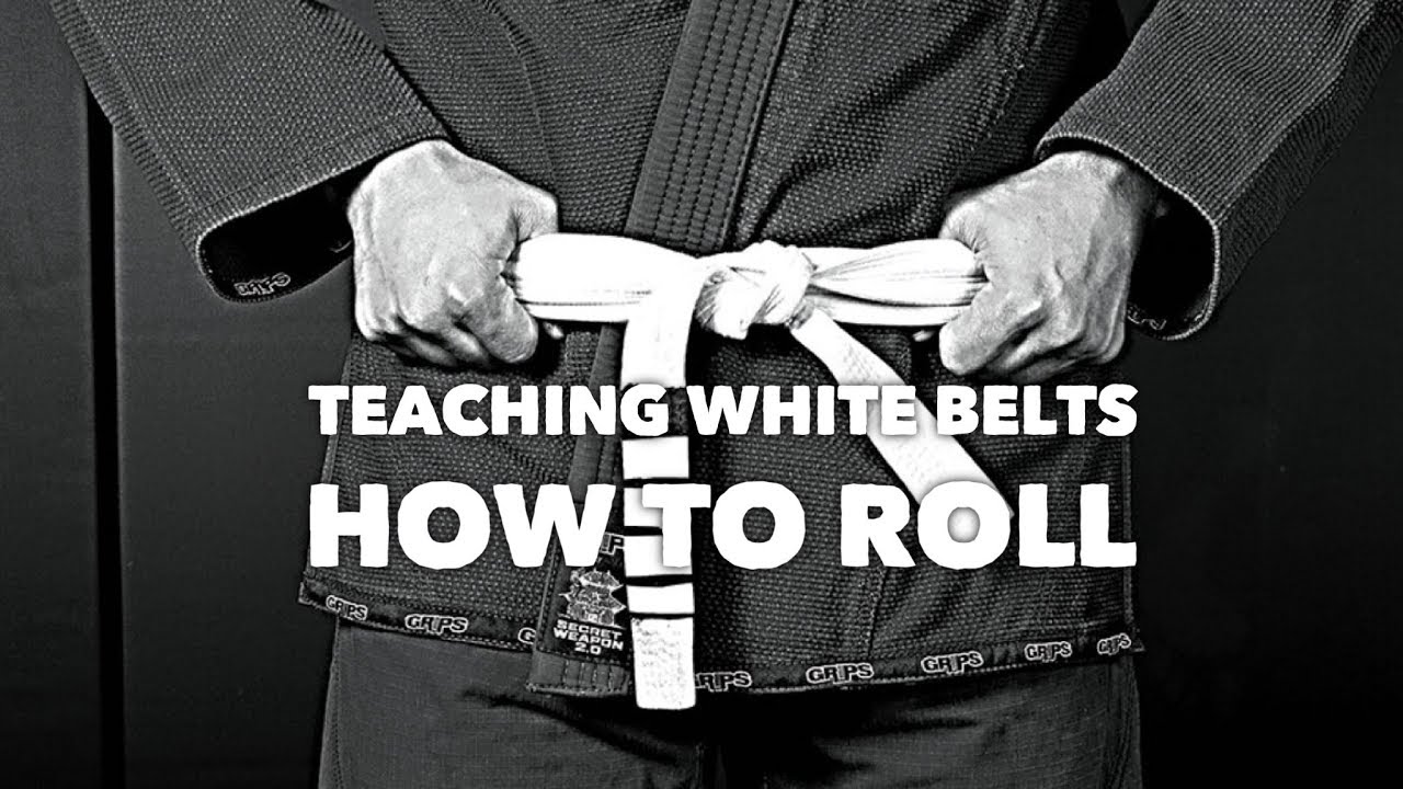 Teaching white belts how to roll