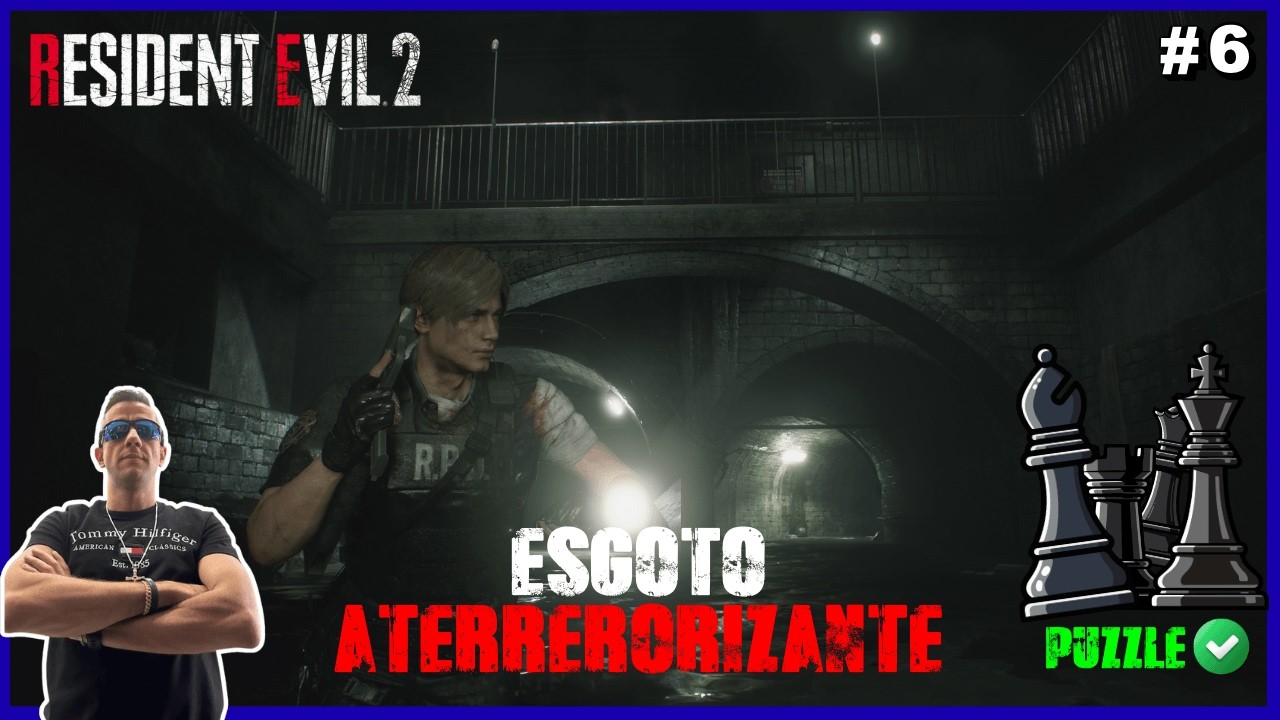 🎮 RESIDENT EVIL 2 REMAKE – ESGOTO ATERRORIZANTE #06 | LEON S. KENNEDY| POWERED BY: STEAM