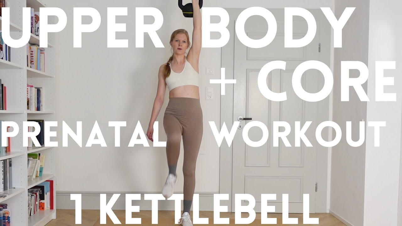 Prenatal Upper Body & Core Kettlebell Workout | Strength & Stability for Pregnancy