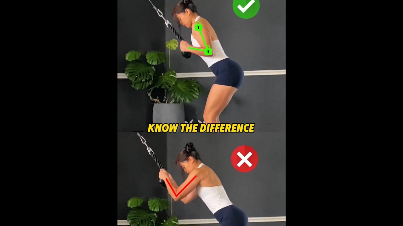 Cable Tricep Extension form tips