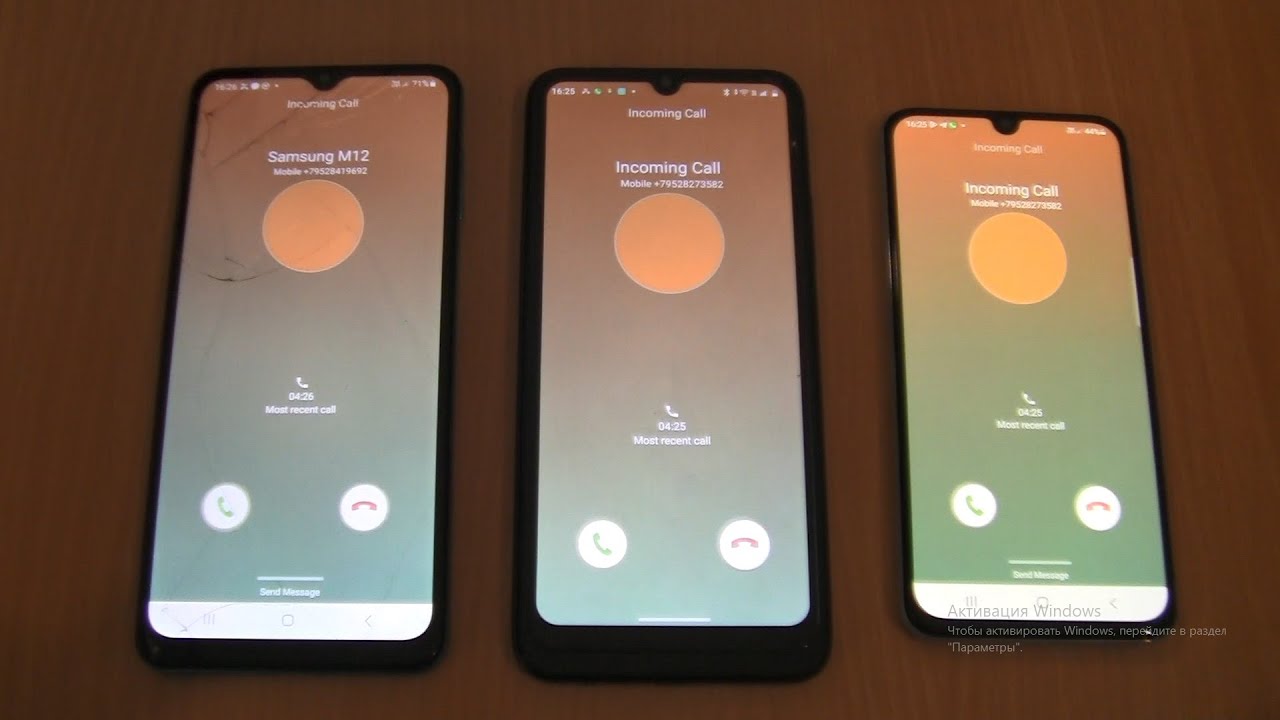 Triple Samsung Galaxy M40 fake on Samsung Galaxy M12-A40+Realme c30s Over the Horizon incoming call