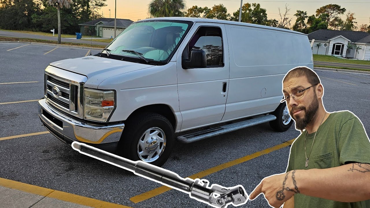 How To Replace a Lower Steering Shaft on  2008-2014 Ford E250 Van