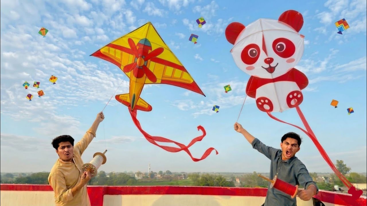 Penda Kite Vs Aeroplane Kite Flying | Unique Kite Flying With Catch 
