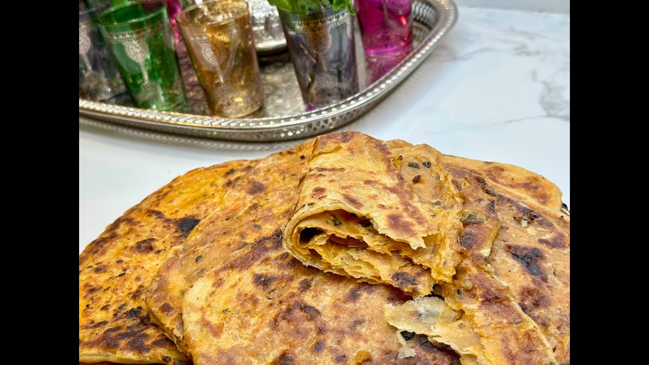 Moroccan Stuffed Flatbread Recipe