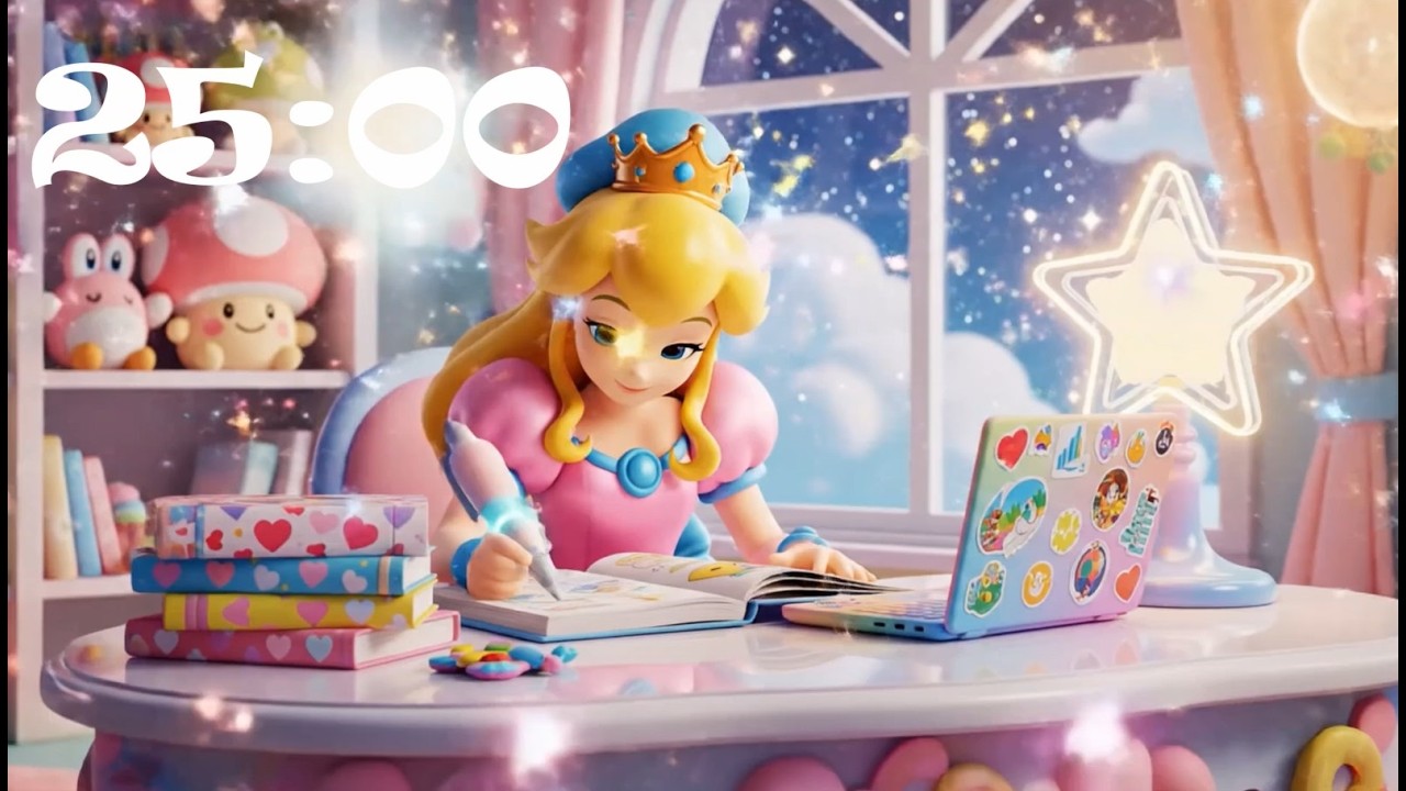 Princess Kawaii Study Timer ⏰✨ 25 Minutes of Calm Focus
