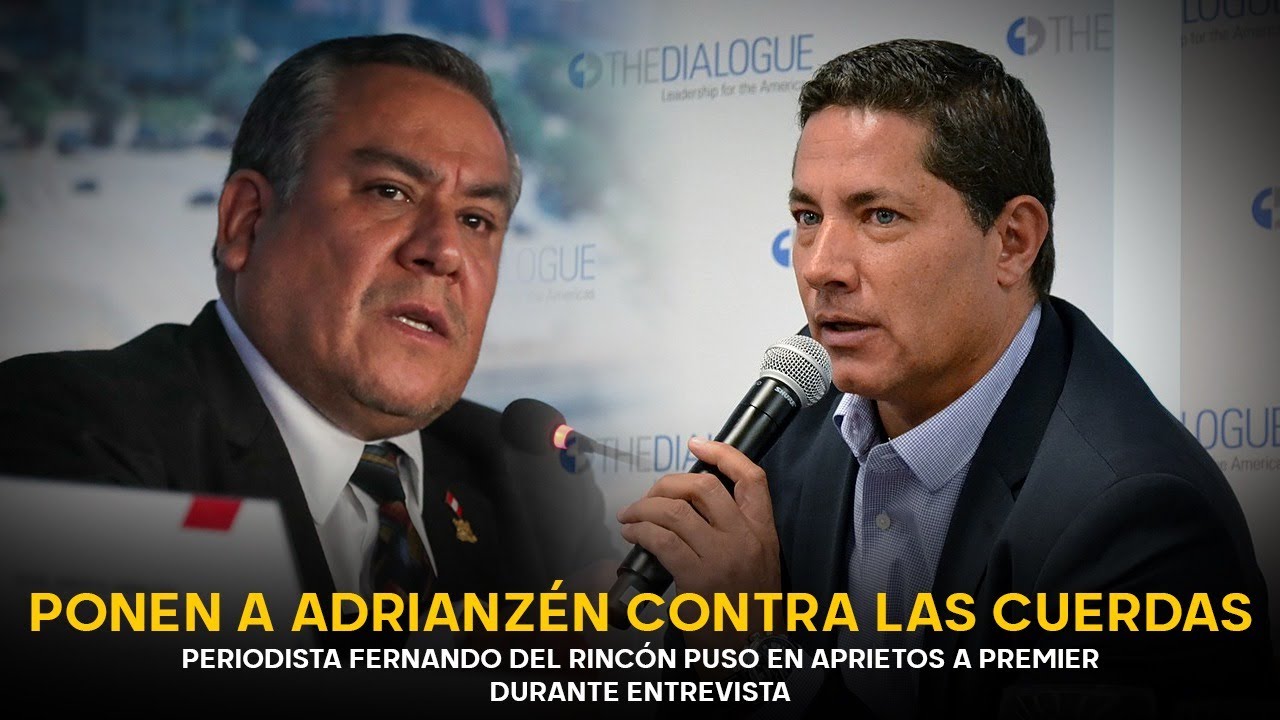 Adrianzén suda frio en entrevista con Fernando del Rincón