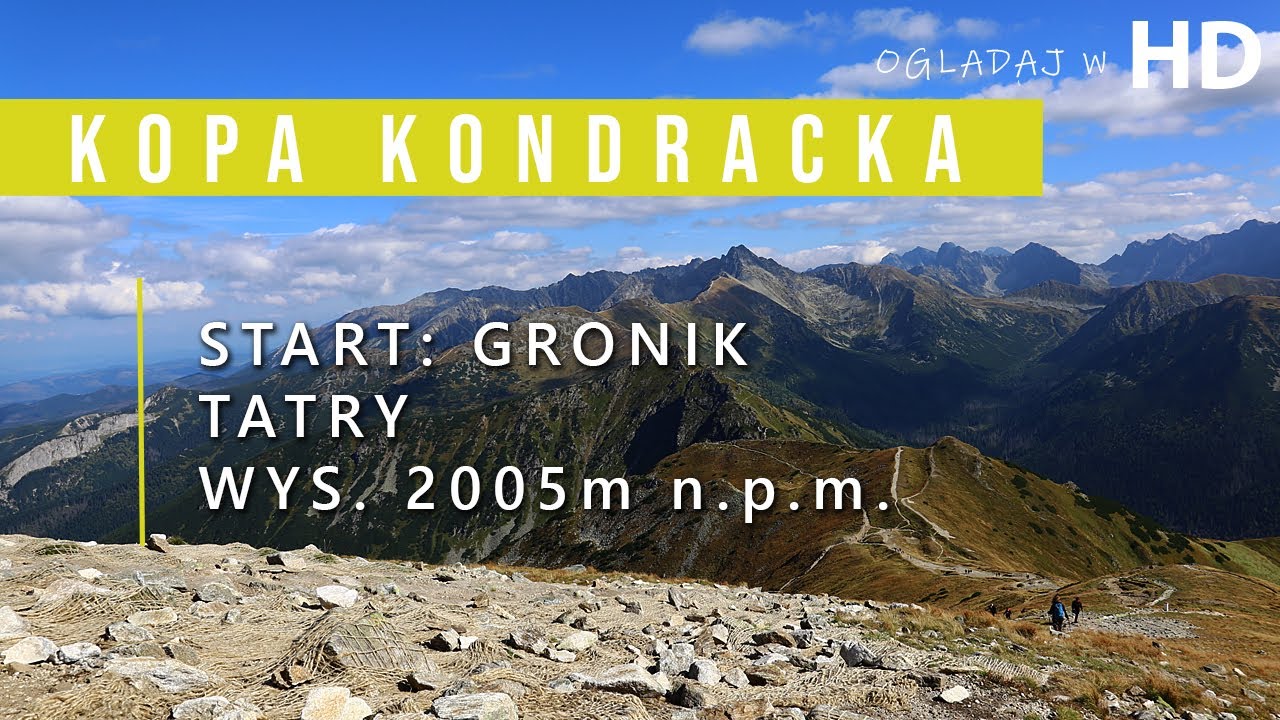 Tatry Kopa Kondracka - Dolina Małej Łąki, żółty szlak (Kondracka przełęcz)