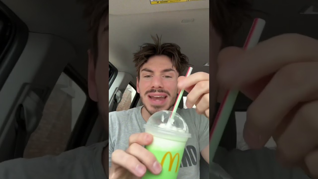 New McDonald&rsquo;s Shamrock Shake Review #mcdonalds #mukbang #foodreview