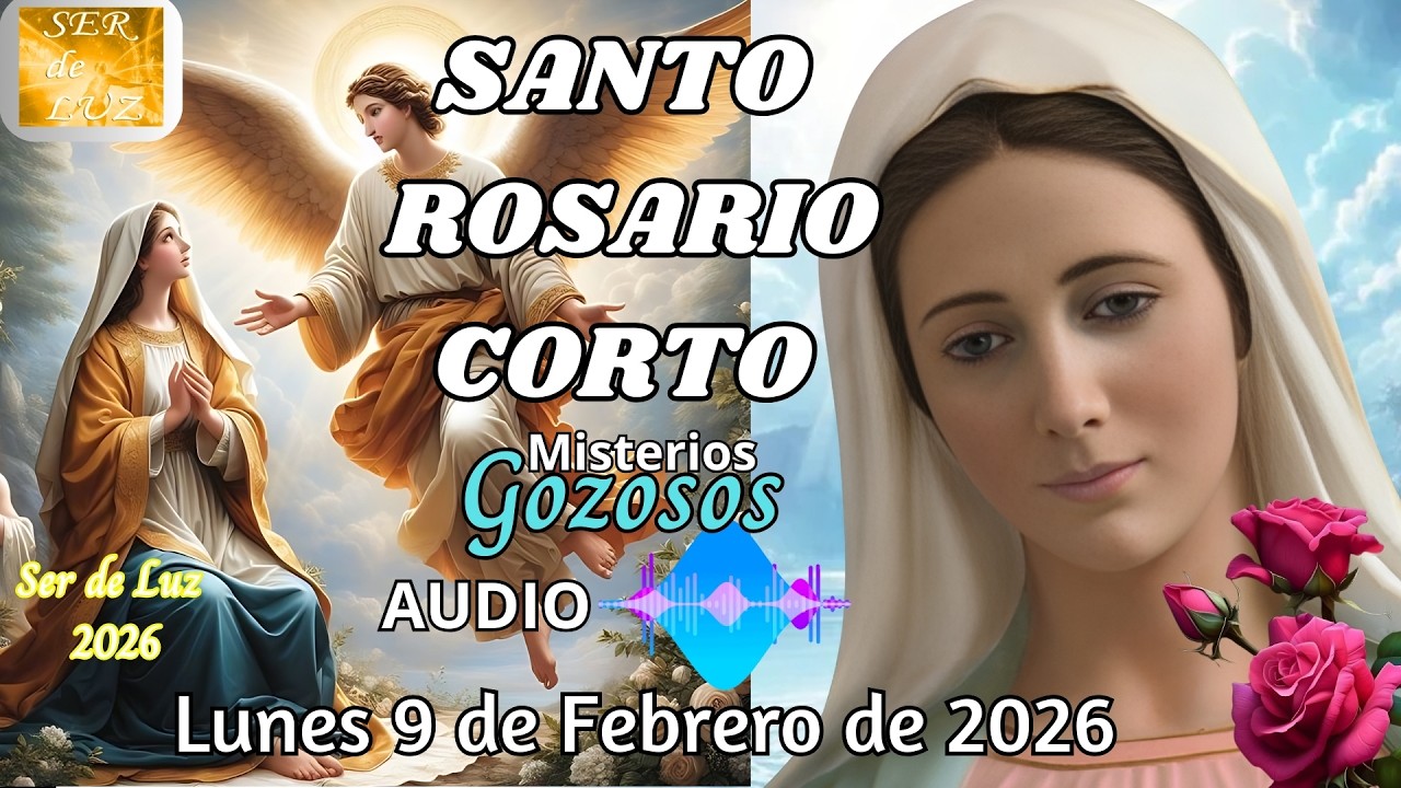 Santo Rosario Corto de Hoy Lunes 9 de Febrero de 2026 