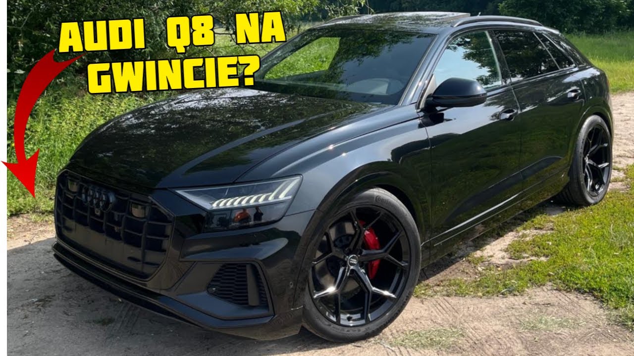 Prawie nowa Audi Q8 na gwincie i przelocie z aukcji w USA?!