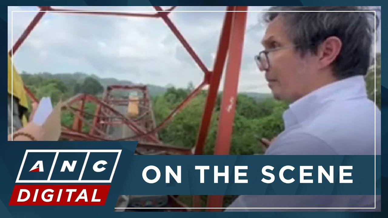 'Walang poste sa ilalim?': Dizon inspects collapsed Piggatan Bridge | ANC