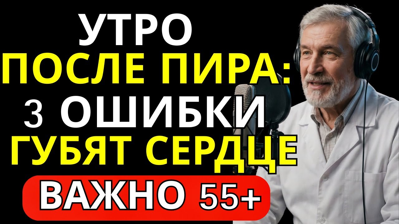 Утро после алкоголя: 3 смертельные ошибки, ведущие к инсульту | Здоровье с Доктором