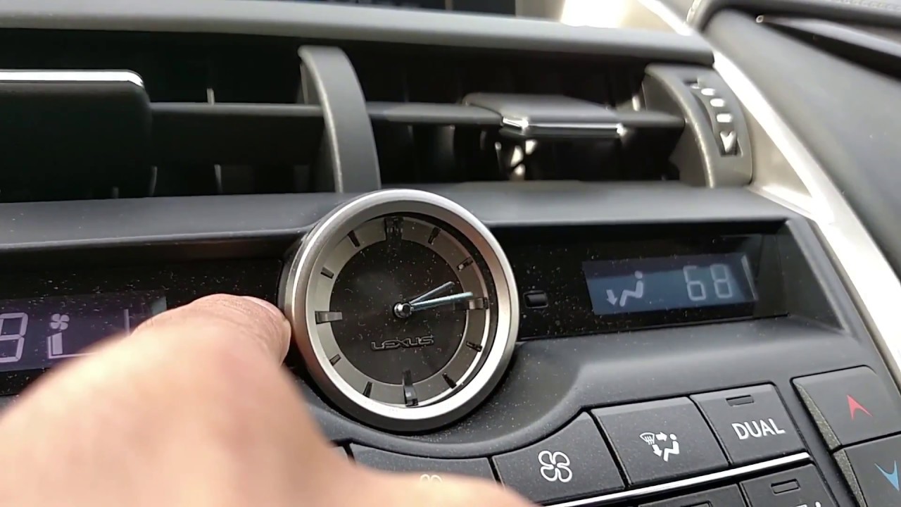 Настройка часов Lexus NX