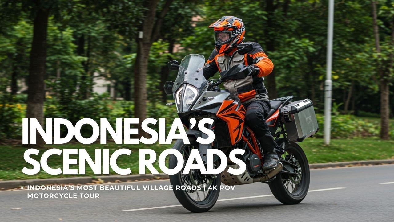 Indonesia&rsquo;s Most Beautiful Village Roads | 4K POV Motorcycle Tour