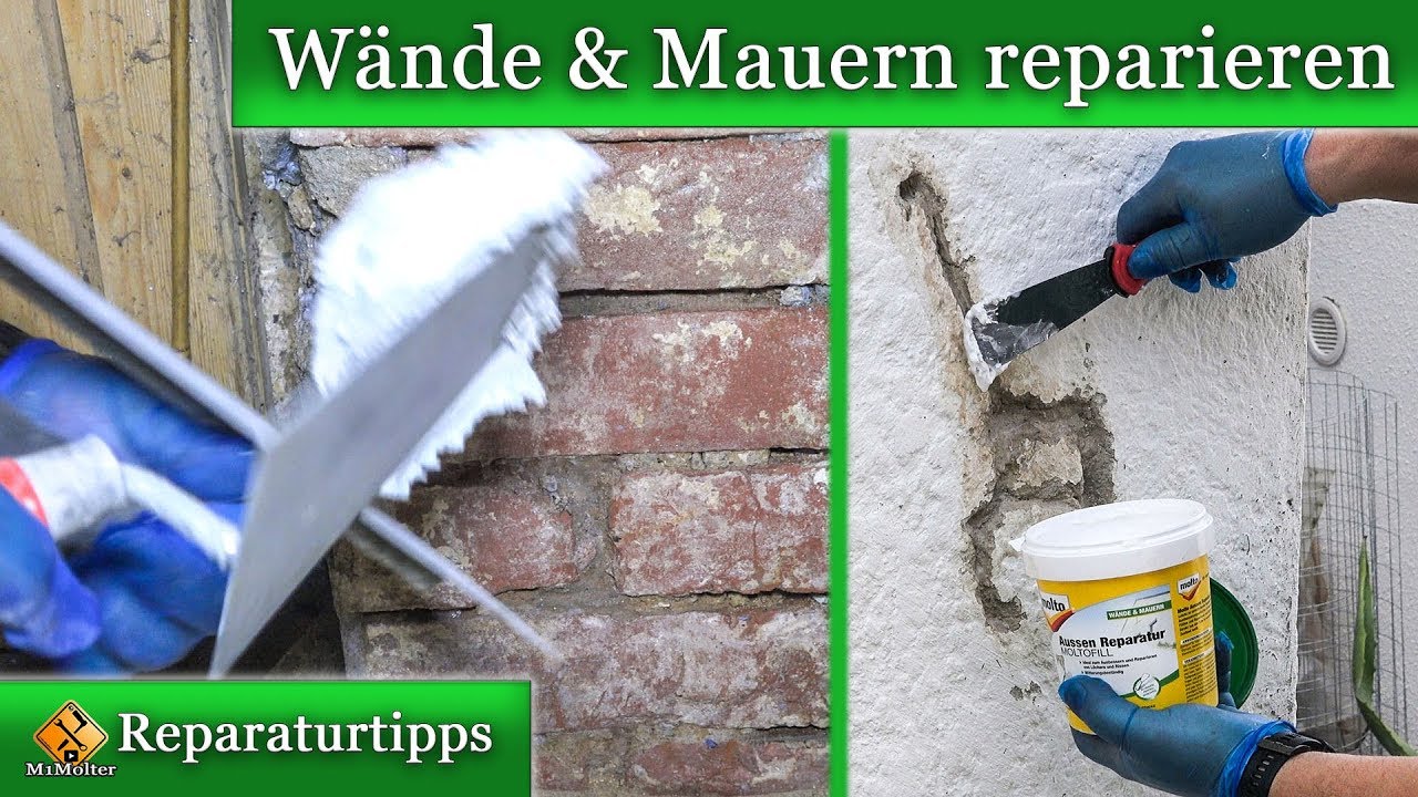 Wände und Mauern mit Molto reparieren.