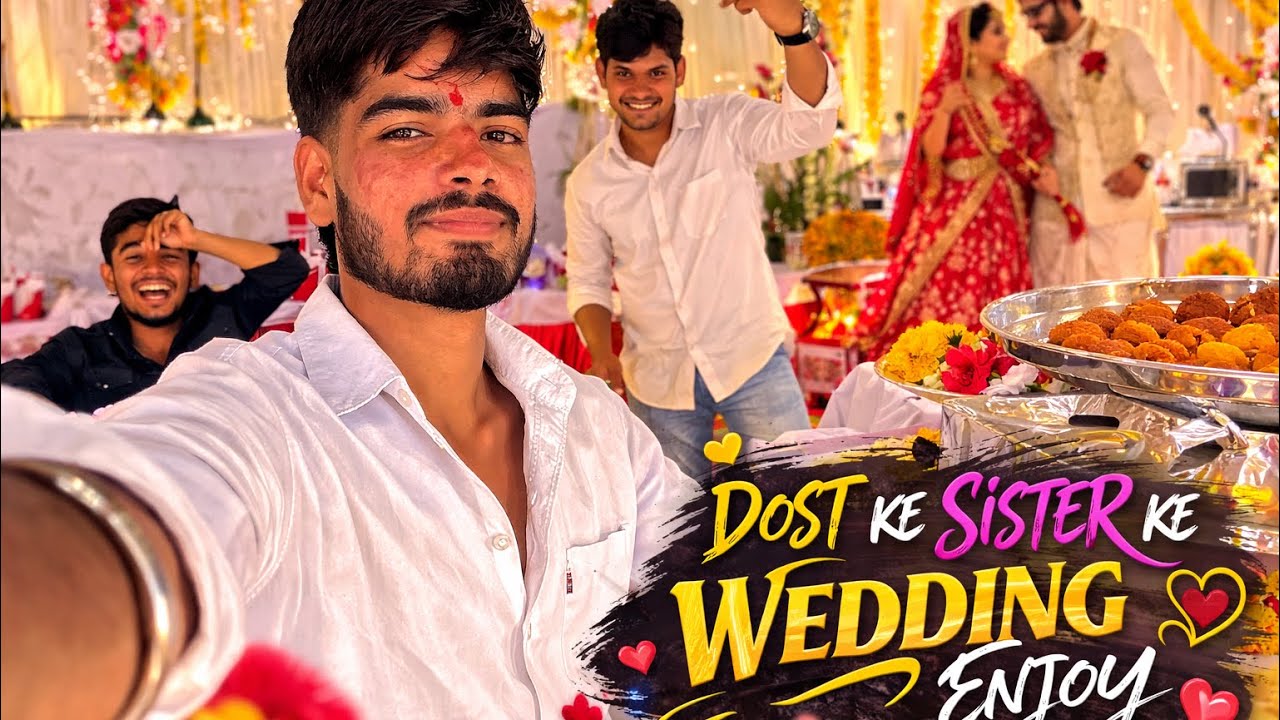 DOST KE SISTER KE WEDDING ENJO💕❤️#viral #ekmotahathighumechala #vlog #villagevlog 