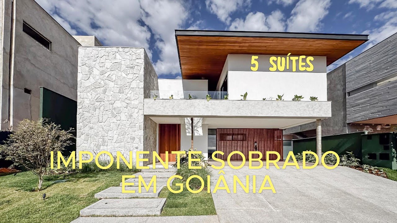 🤩 IMPONENTE SOBRADO A VENDA COM 5 SUÍTES NO CONDOMÍNIO PLATEAU D'OR PRIVILEGE EM GOIÂNIA!!!