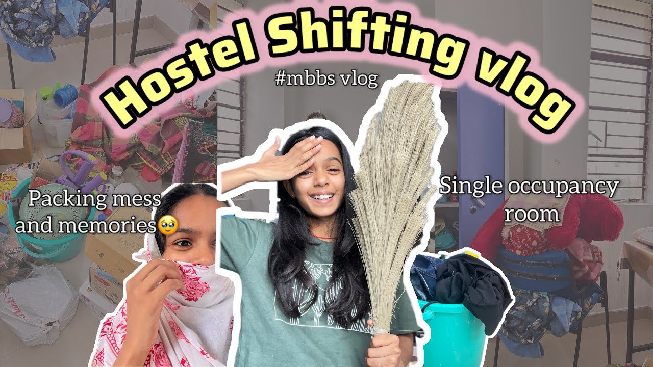 Hostel Shifting Vlog | single Room 🏠📦 | #MBBSHostelLife