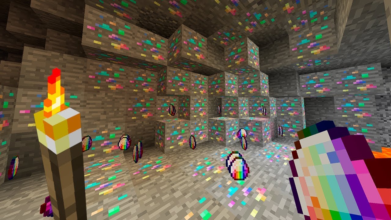¡¡ DIAMANTES DE ARCOIRIS EN MINECRAFT !! | Survival Minecraft