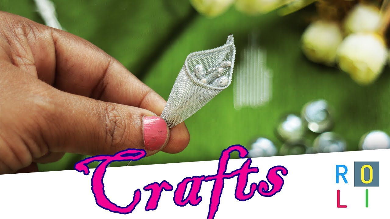 துலிப் ப்ரூச்சர் செய்வது எப்படி? |சுலபமாக செய்யலாம்|Roli Studio