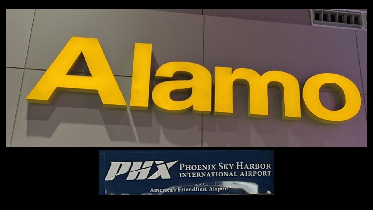 PHX Airport (Phoenix) → Alamo Rental Car Walk & Train | Terminal 4 → Counters → Garage
