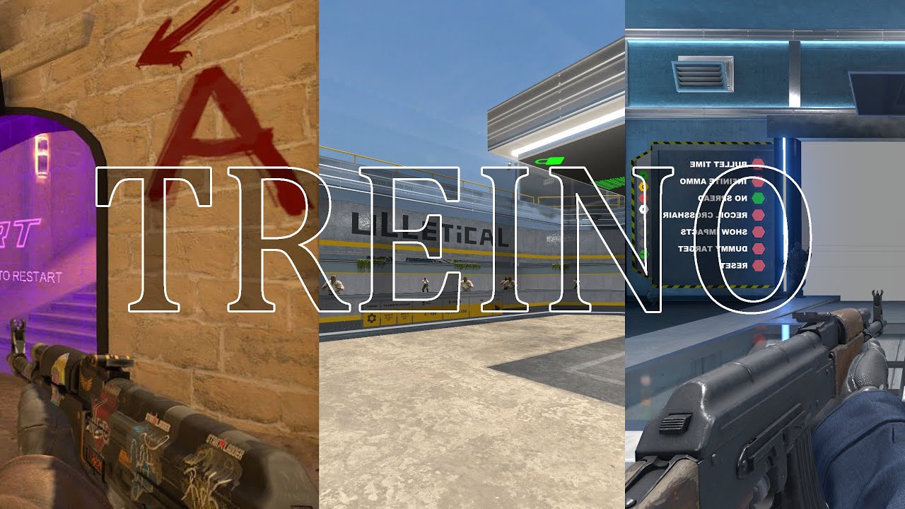 OS 3 MAPAS DE TREINO DO CS2