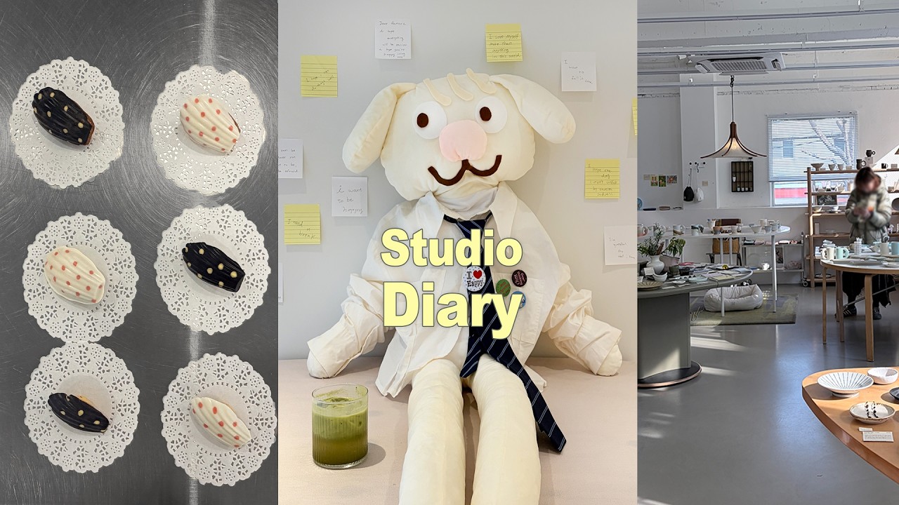 Taiwan Artist Vlog: pop-up, baking, solo trip to Busan