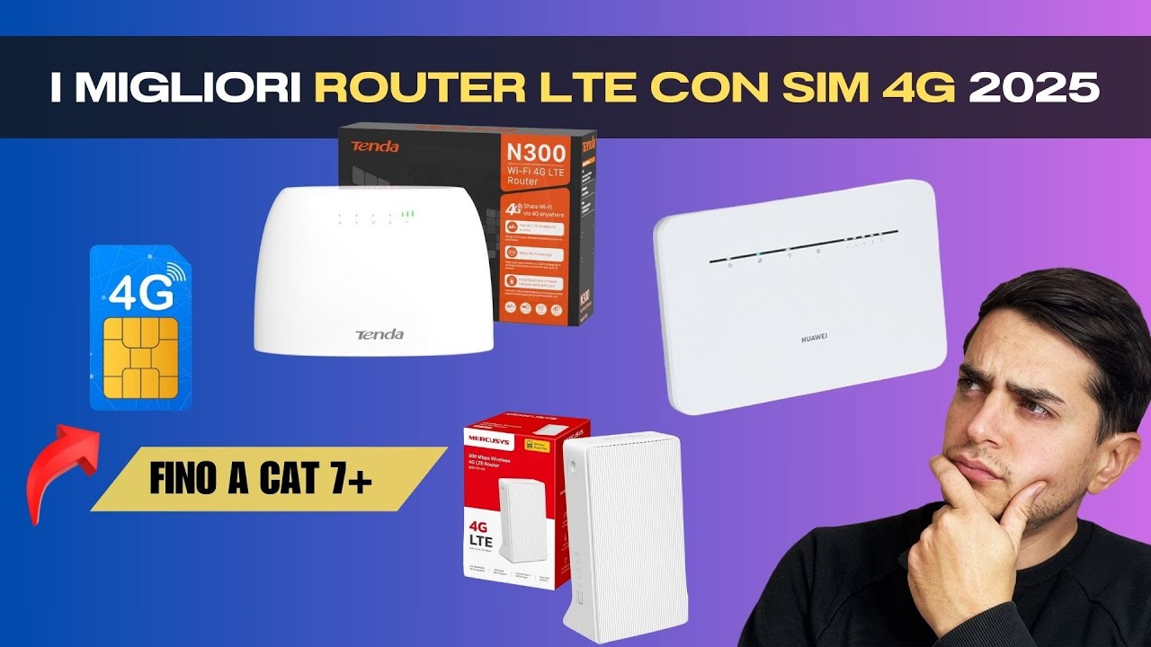 Ti mostro i MIGLIORI ROUTER LTE con SIM 4g ⭐️ nel 2025 (FINO A CAT 7)