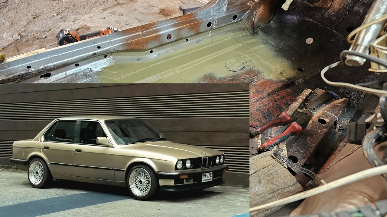 Часть 14 - BMW E30 - Ремонт ржавчины на полу и порогах