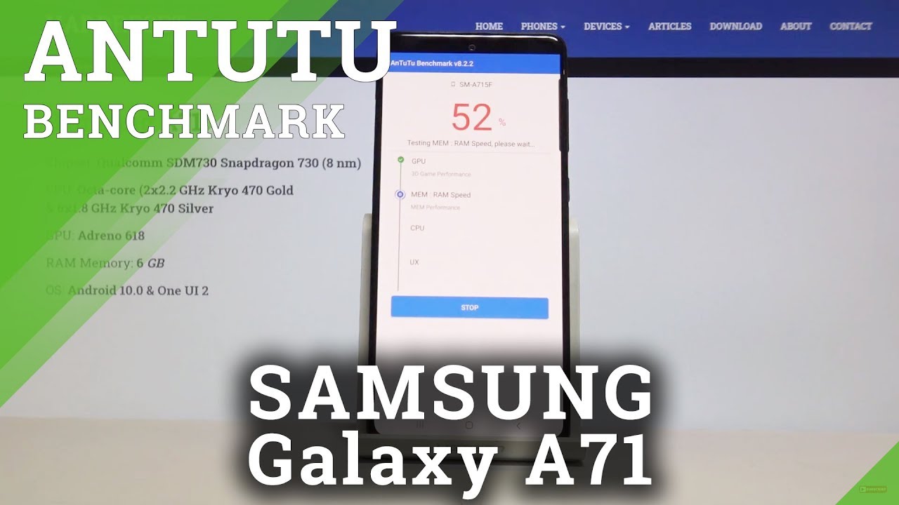 Antutu Benchmark in Samsung Galaxy A71 – Test Android Performance
