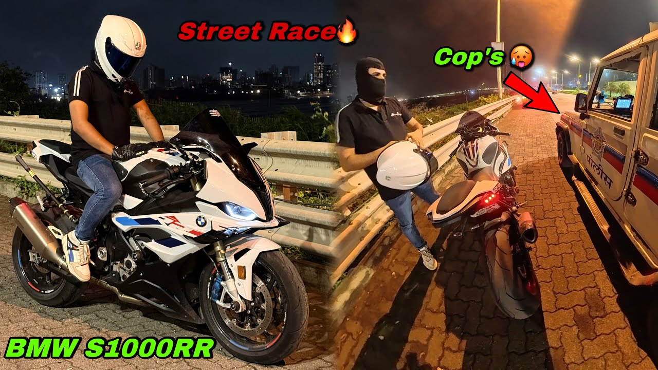 1st Ride on BMW S1000RR M Sports 🔥| Street Race on S1K in Mumbai🥵