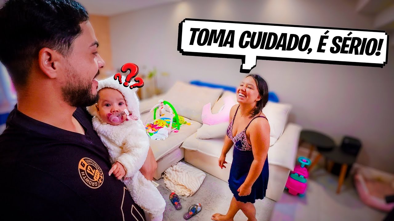 SAI SOZINHO COM NOSSA FILHA PELA PRIMEIRA VEZ😨 É DIFÍCIL!