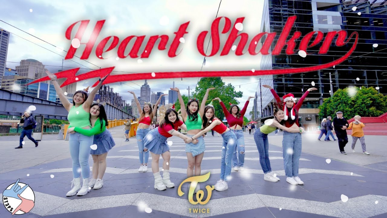 [KPOP IN PUBLIC | X'MAS EDITION] TWICE (트와이스) 'HEART SHAKER' DANCE COVER | MELB, AUS | ST3PS CREW