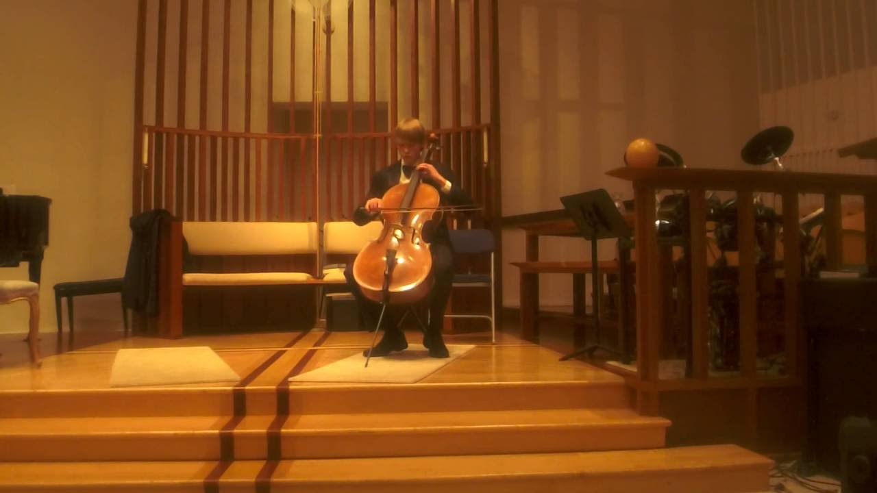 Tynan Cello Performance November 18, 2016, Elegie - Gabriel Faure