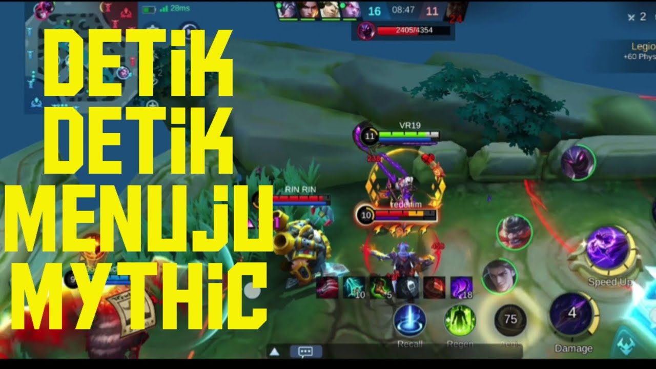 Detik-detik menuju mythic, obsidia mobile legends