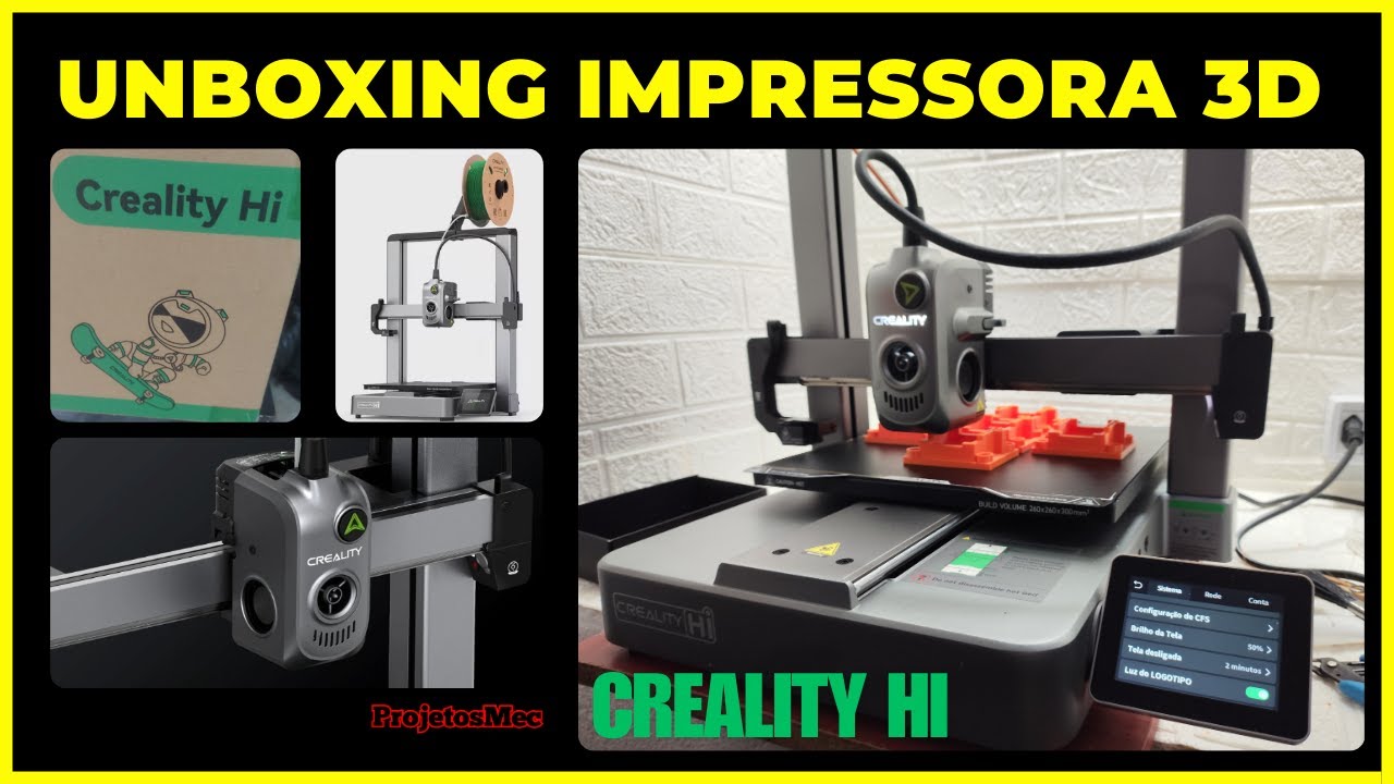 UNBOXING IMPRESSORA 3D CREALITY HI