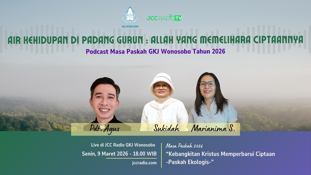Pemahaman Alkitab Masa Paskah GKJ Wonosobo - Senin, 9 Maret 2026 Pukul 18.00 WIB