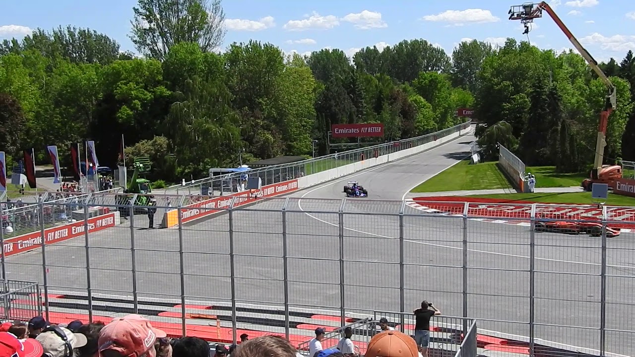 View from Family Grandstand at the Canadian Grand Prix