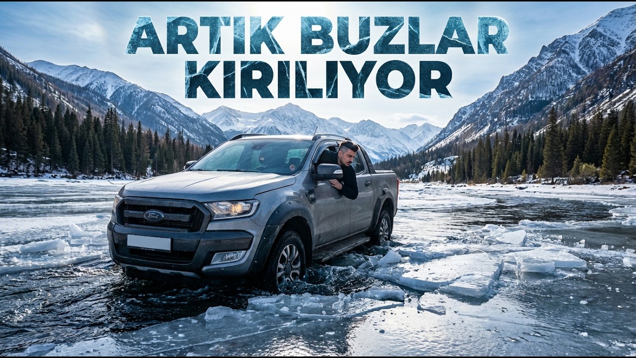 BÜYÜK HATA YAPTIK... Moğolistan’da Donmuş Nehirden Geçerken Arabamız Saplandı !
