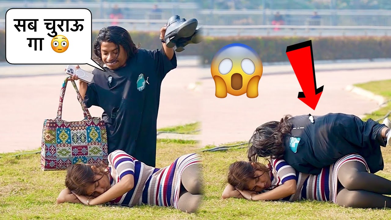 लड़की का चुराया सामान 😫 | Prank On Cute Girl 🥰 | The Real Satish