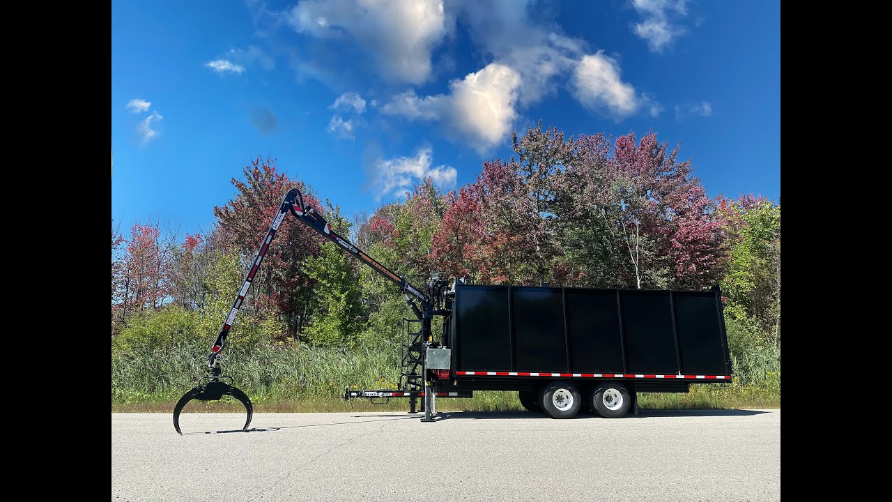 Black Horse Dump Trailer LTD820-24K with LG23-56 Log Loader