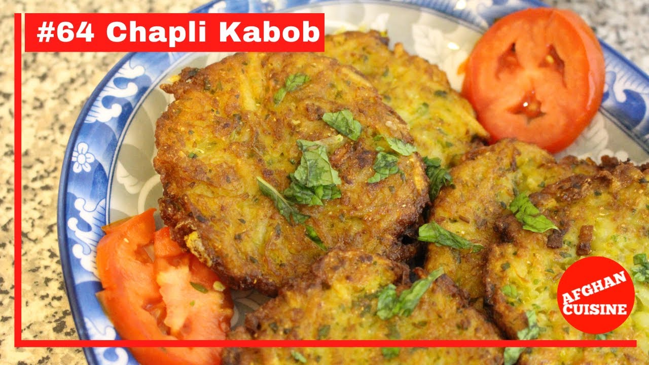 Chapli Kabob Kachalo چپلی کباب کچالو Vegetarian Patties - Afghan Cuisine EP64