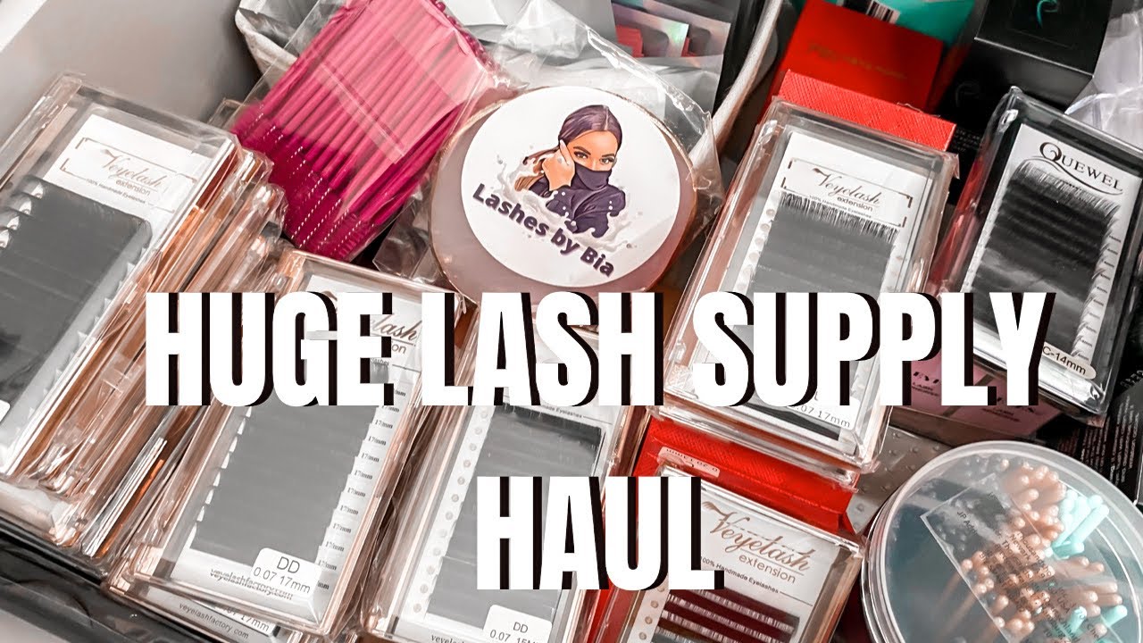HUGE EYELASH EXTENSION SUPPLY HAUL | LASH ARTIST