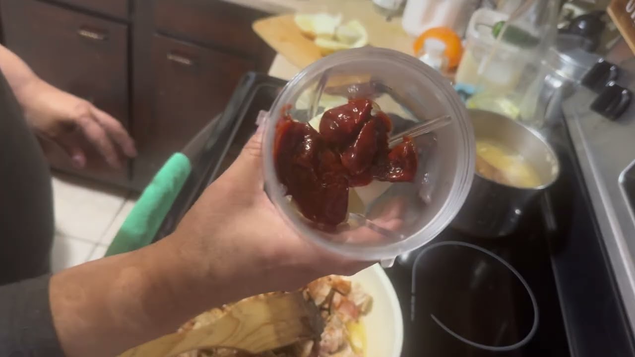 Pasta con pollo y salsa de chipotle