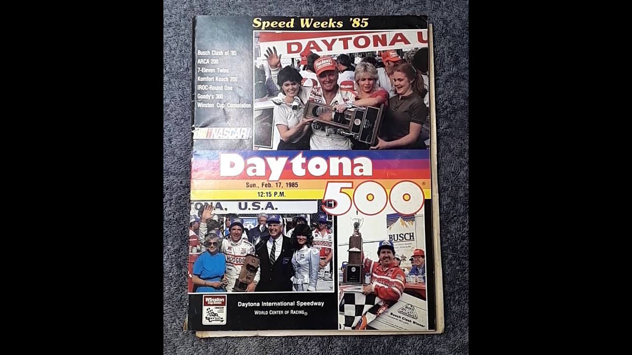 Daytona 500 Speed Weeks Program 1985 Part 1
