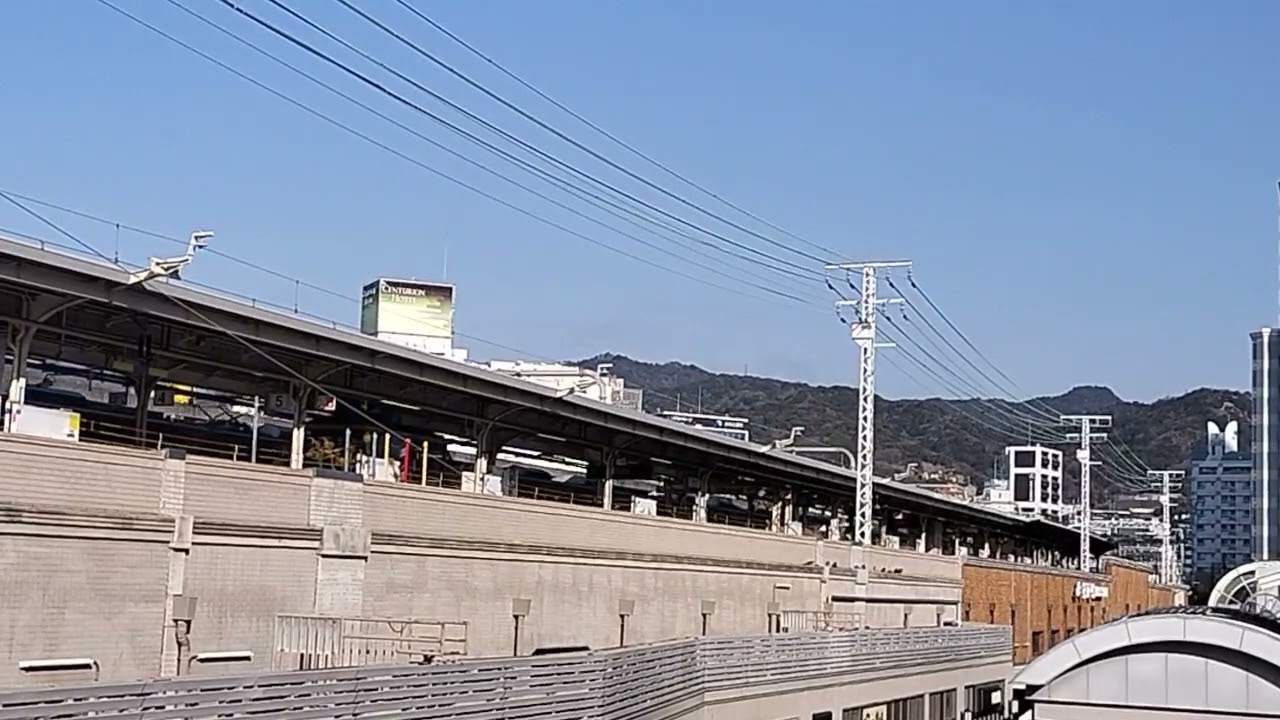 特急はまかぜ91号　三ノ宮駅到着　2025年１月