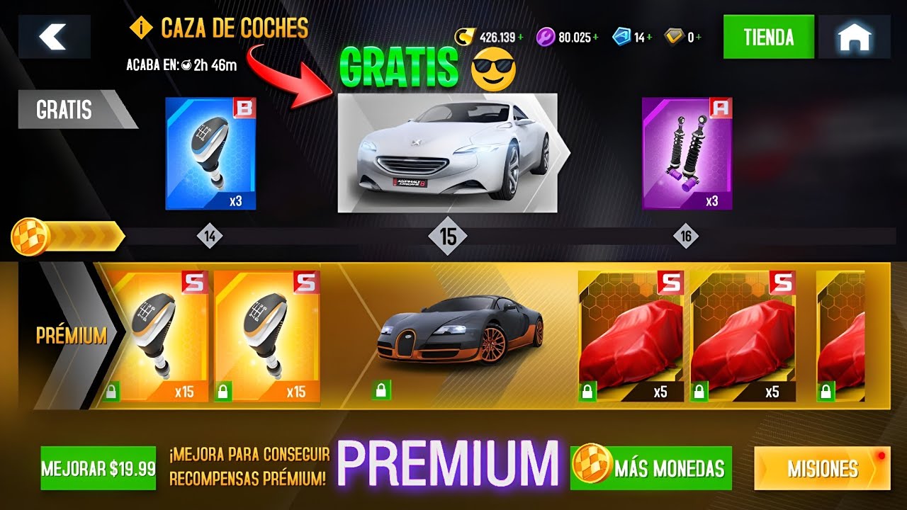 Asphalt 8, Bugatti Veyron 16.4 Super Sport, Peugeot SR1🗿👻¡Caza de Coches!👀 + Ofertas🤑