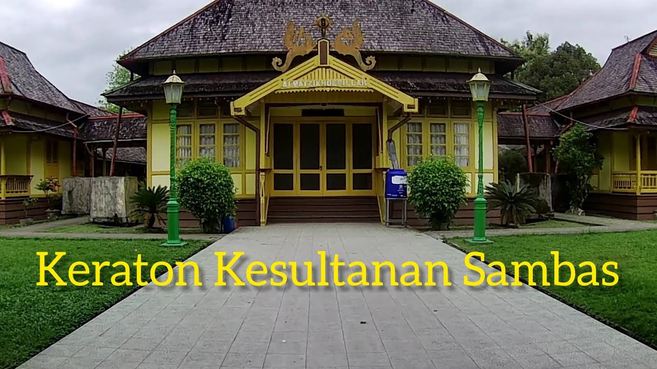 Keraton Kesultanan Sambas//suasana kompleks keraton sambas di kab sambas prov KalBar