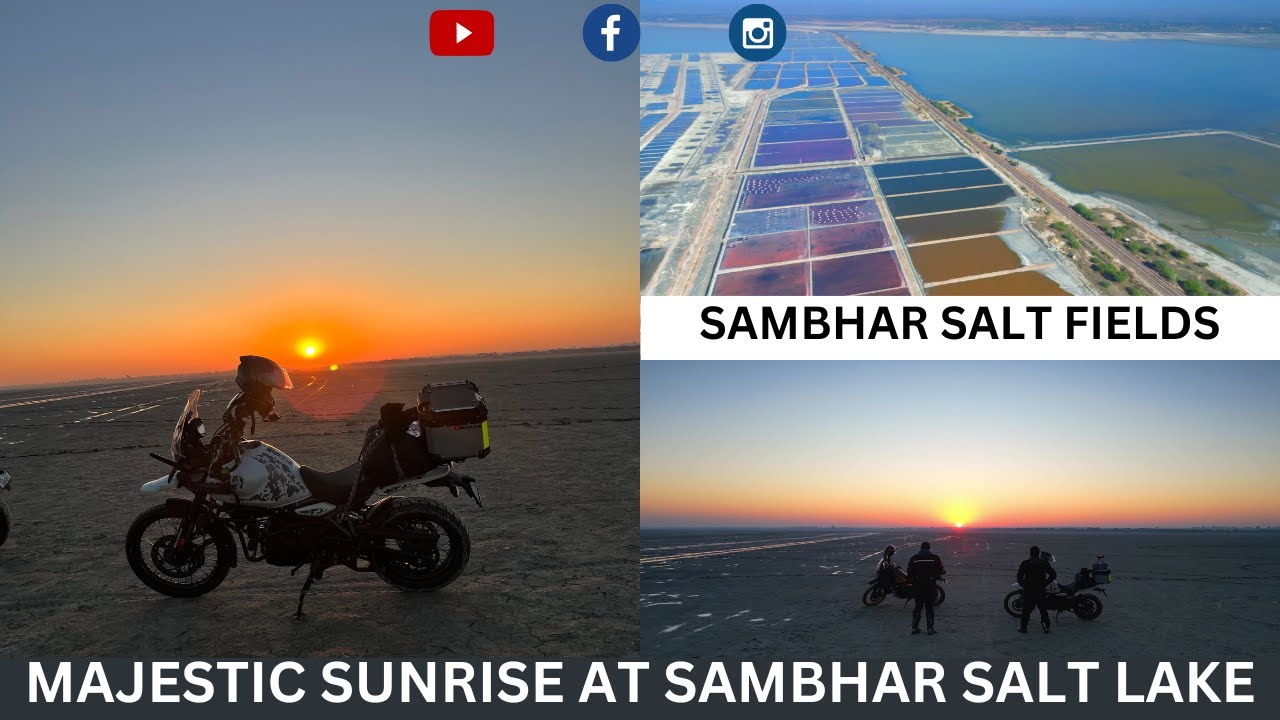 SAMBHAR LAKE on my Himalayan 450| Rajasthan | Jaipur | Places to visit in Sambhar |